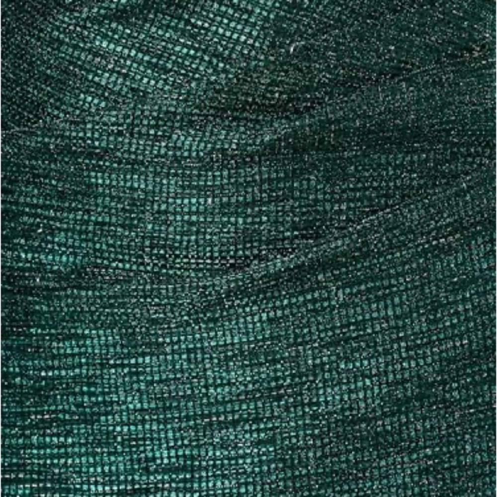 Adrianna Papell Emerald Green Shimmer Gown NWT Size 10 Cowl Neck Formal Evening - Picture 4 of 5